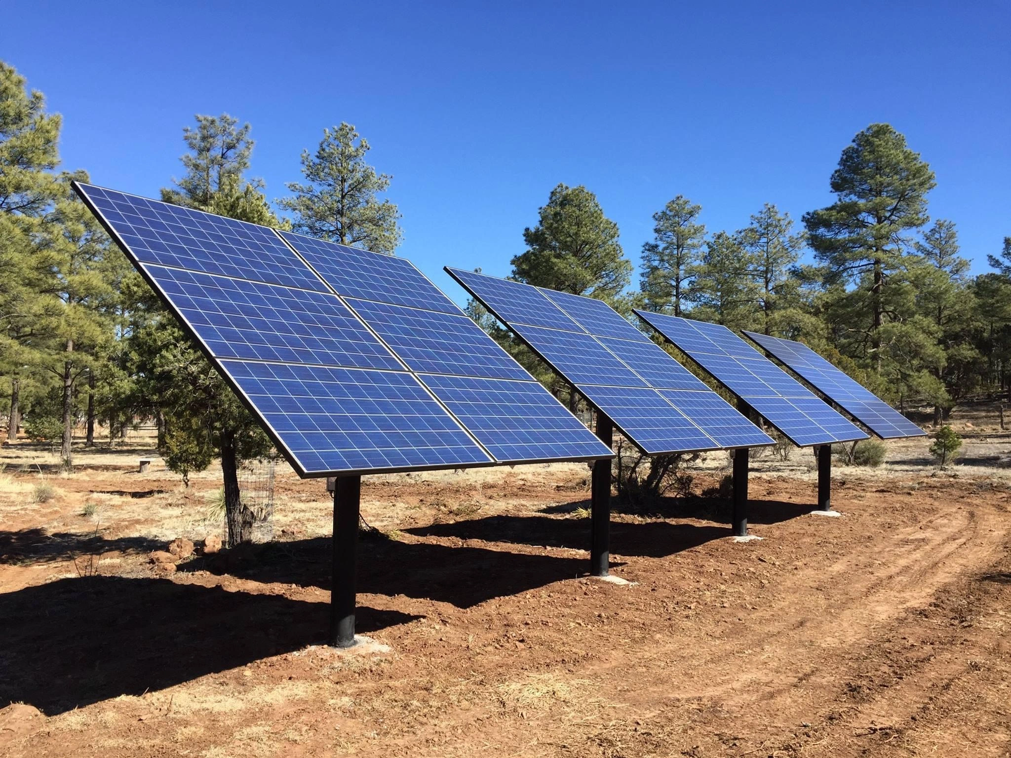 Solar array from the ground